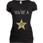Подовжена футболка You`re a star